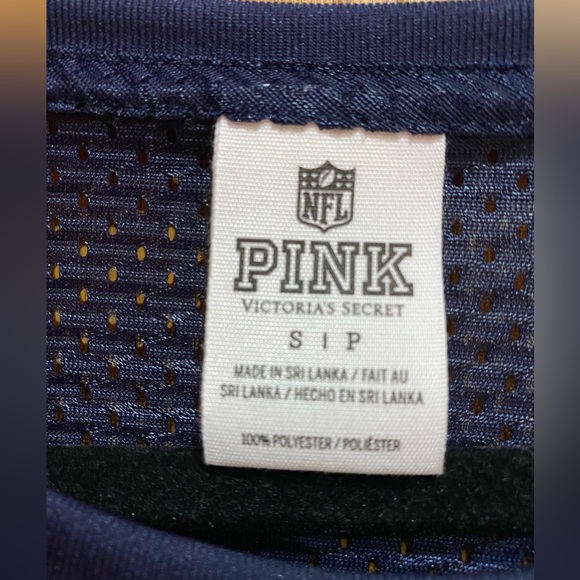 PINK Victoria’s Secret Women’s Chicago Bears navy color jersey, size small. - Picture 3 of 4